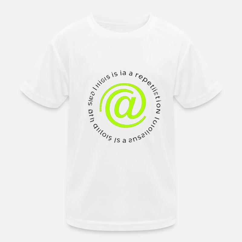 Neon @ Circle Logo Replication Kids Functional T-Shirt