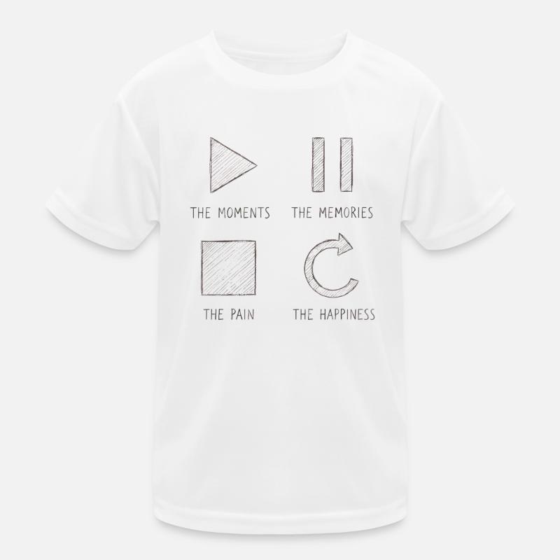 Pleine conscience, moments, souvenirs, bonheur T-shirt sport Enfant