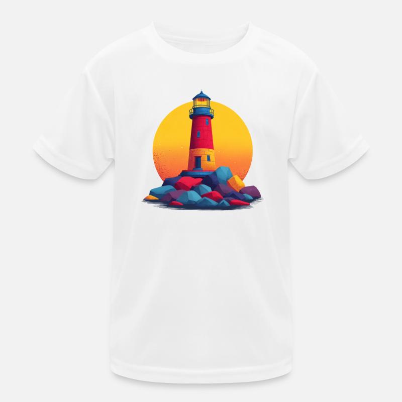 Leuchtturm Kinder Funktions-T-Shirt