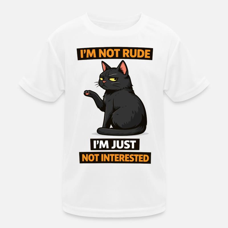 Attitude de chat pas intéressé T-shirt sport Enfant