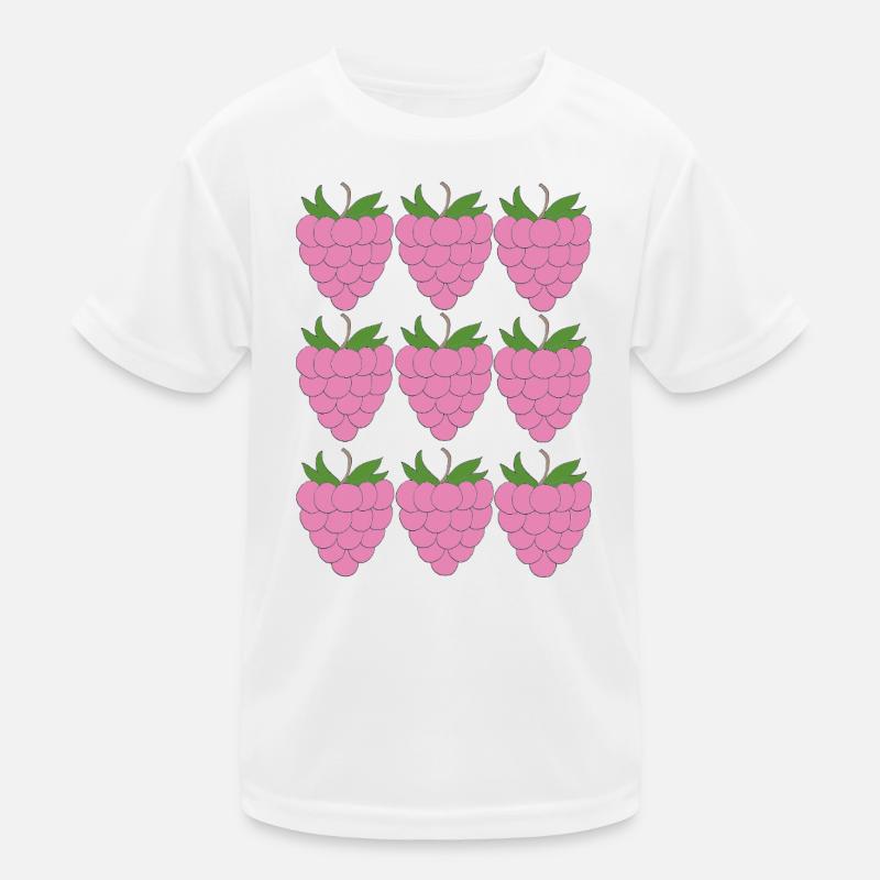 Motif de grille framboise T-shirt sport Enfant
