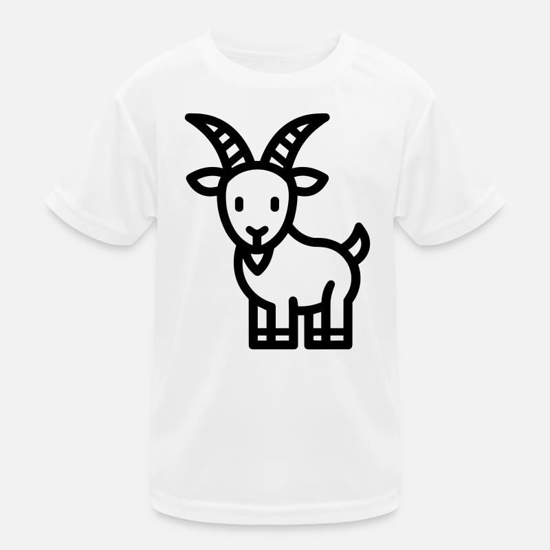 Ziege Kinder Funktions-T-Shirt