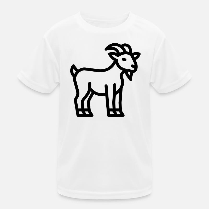 Ziege Kinder Funktions-T-Shirt