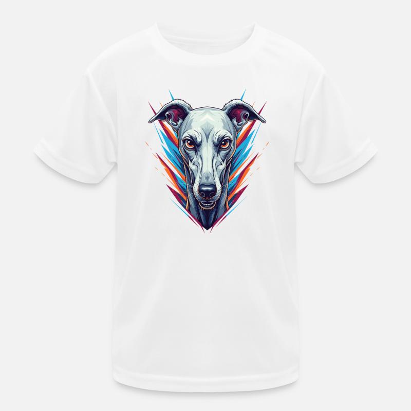 Neon Greyhound Ikone Kinder Funktions-T-Shirt