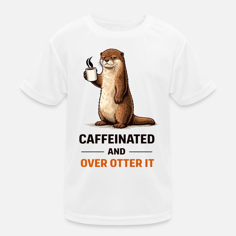 Caffeinated Otter Tee Kids Functional T-Shirt