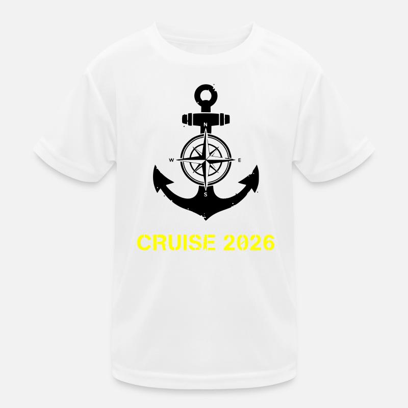 Cruise 2026 Anchor Compass Kids Functional T-Shirt
