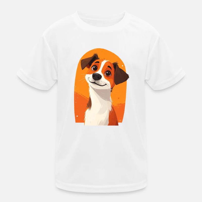 Chien mignon T-shirt sport Enfant