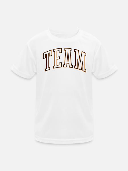 Team Outline - Kids Functional T-Shirt - white - Front