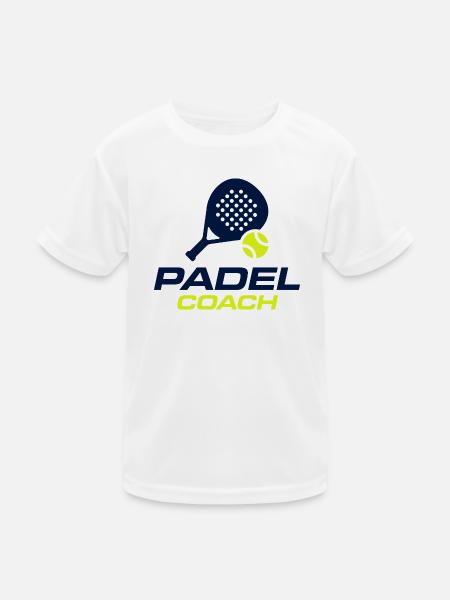 Design du maillot du Padel Coach Sports Club - T-shirt sport Enfant - blanc - Devant