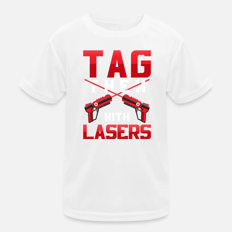Tag Lasers Rétro Gaming Blaster Conception T-shirt sport Enfant