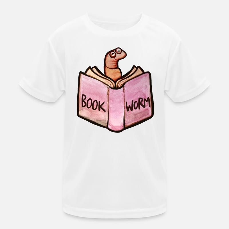 Bookworm Reader: Pink Open Book Kinder Funktions-T-Shirt