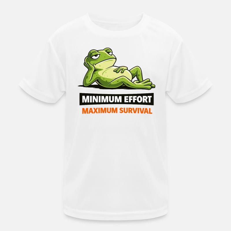 Frog Chill: Minimum Effort Kids Functional T-Shirt