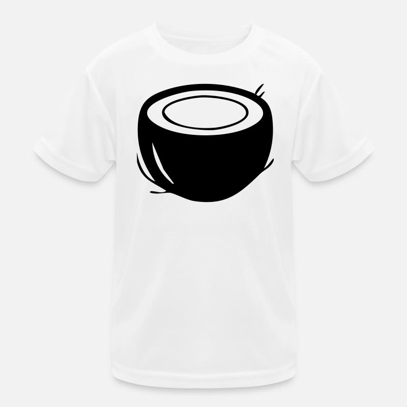 Kokosnuss-Silhouette – Tropical Paradise Design Kinder Funktions-T-Shirt