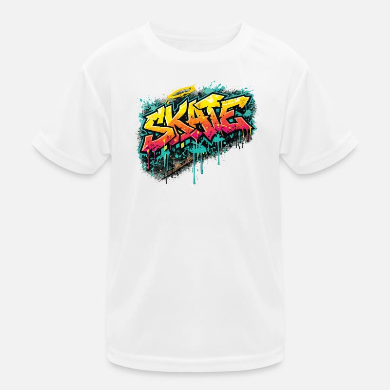 Skate Graffiti Explosion Kinder Funktions-T-Shirt