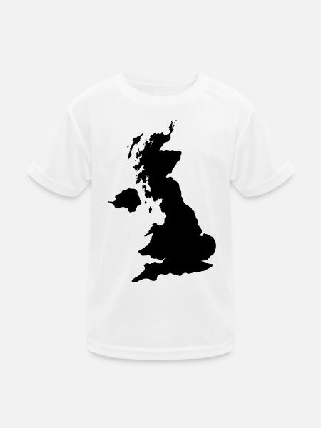 Angleterre - T-shirt sport Enfant - blanc - Devant