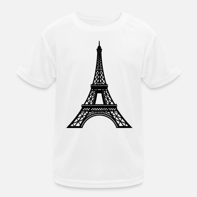 Eiffel Tower Kids Functional T-Shirt