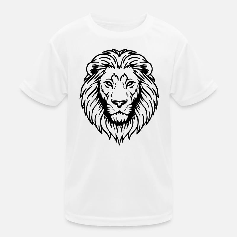 Löwe Illustration Kinder Funktions-T-Shirt