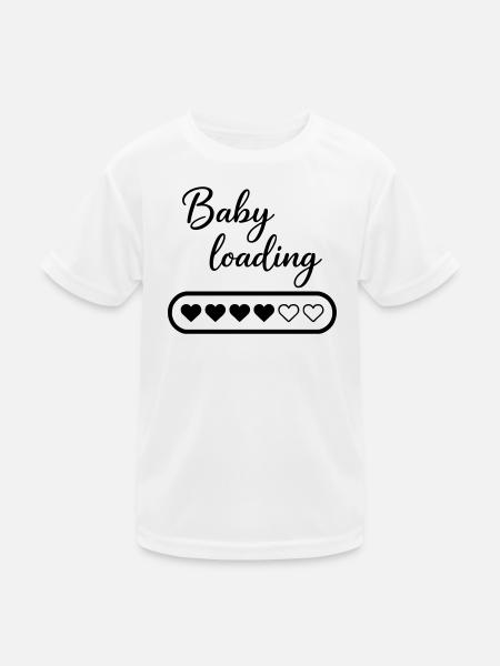 Baby loading - Kids Functional T-Shirt - white - Front