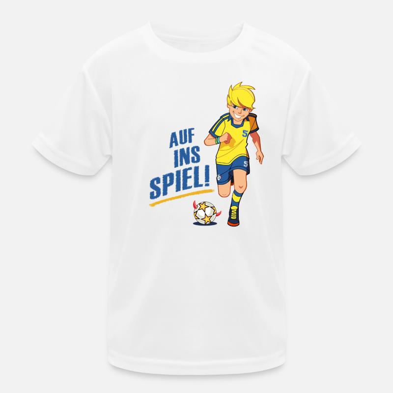 Teufelskicker Auf Ins Spiel Mit Moritz Kinder Funktions-T-Shirt