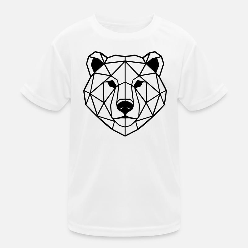 Bear Polygon Kids Functional T-Shirt