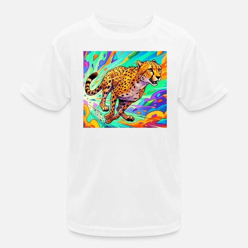 Gepard Kinder Funktions-T-Shirt