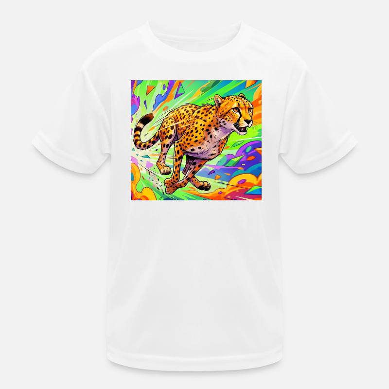 Gepard Kinder Funktions-T-Shirt