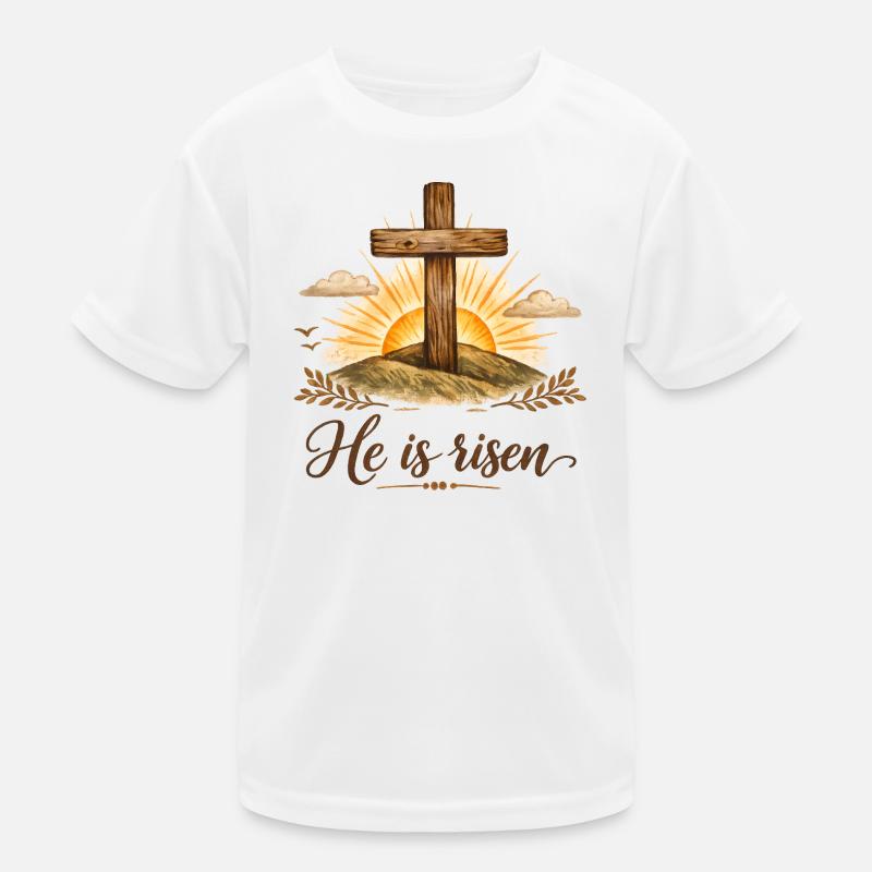 he is risen Kinder Funktions-T-Shirt