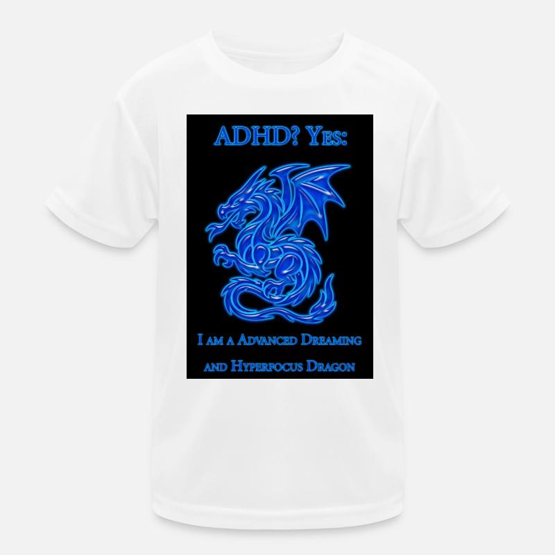 ADHD-Dragon Kinder Funktions-T-Shirt
