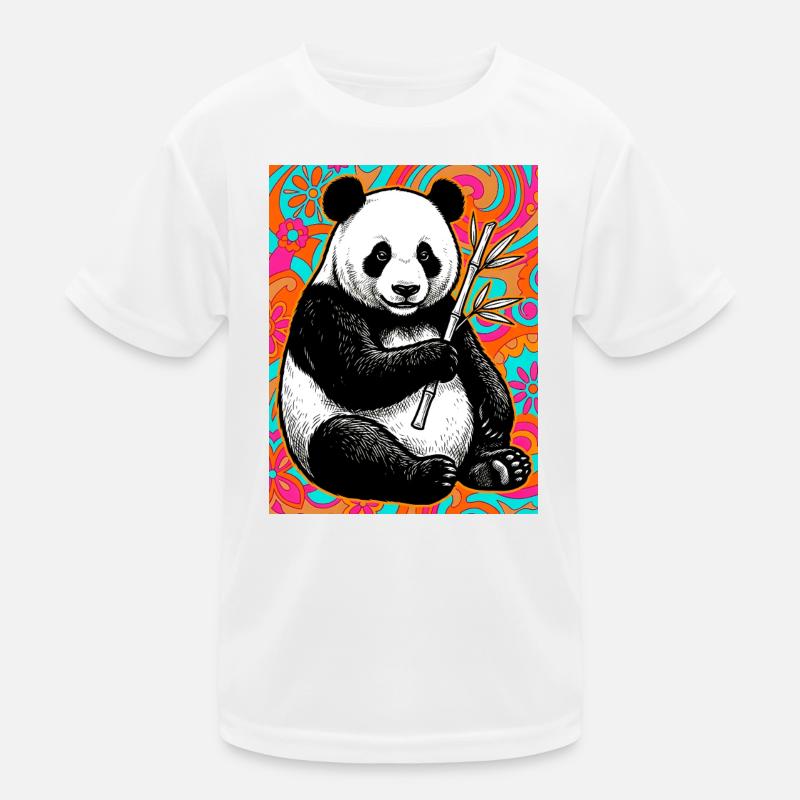 Panda Kinder Funktions-T-Shirt