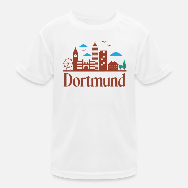 Dortmunder Stadtsilhouette Kinder Funktions-T-Shirt
