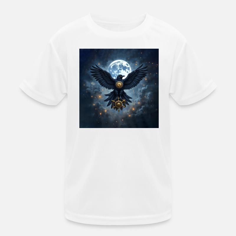 Sidereal Raven with Lunar Rudder Kids Functional T-Shirt