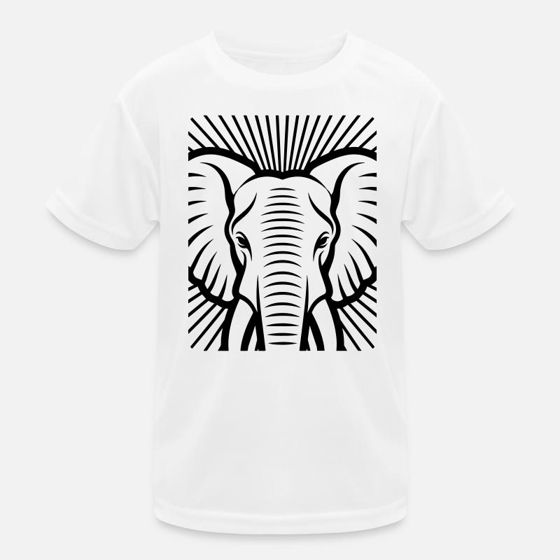 Elefantenkopf Kinder Funktions-T-Shirt