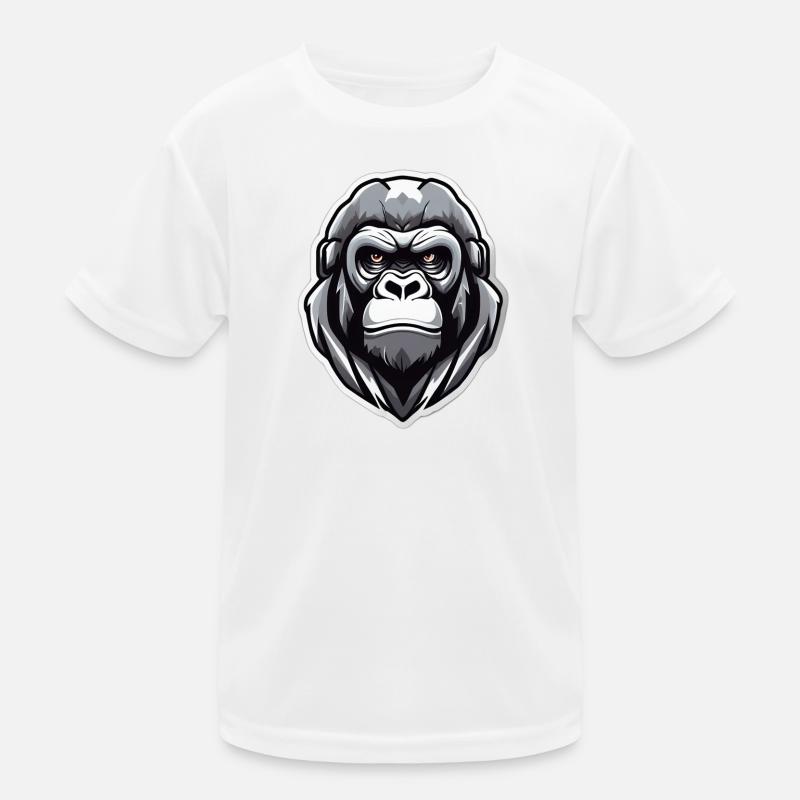 Gorilla Warrior Graphic Kids Functional T-Shirt