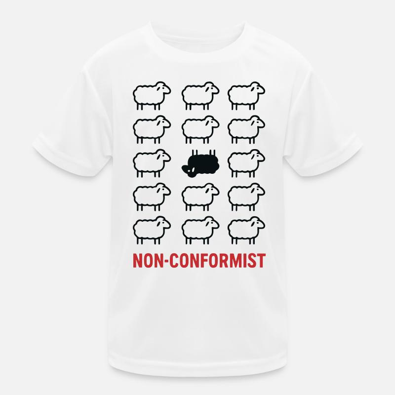 Black Sheep Rebel Unique Nonconformist Style Kids Functional T-Shirt