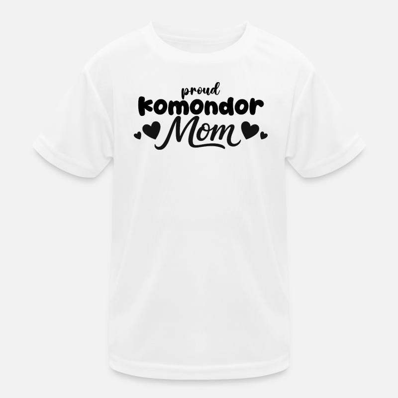 Fière Mère du Chien Mop, Komondor T-shirt sport Enfant