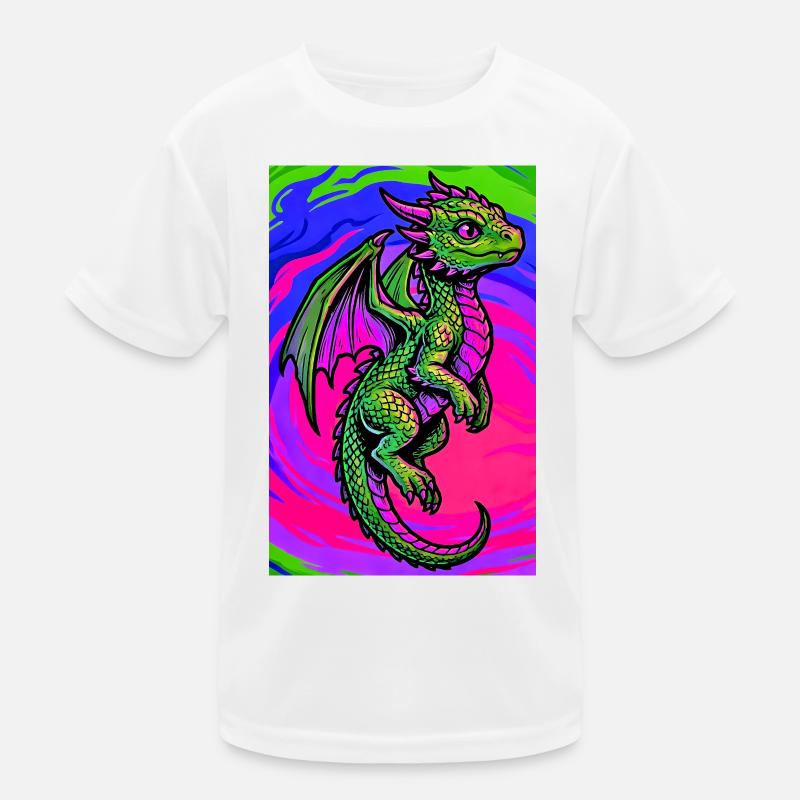 Drache Kinder Funktions-T-Shirt