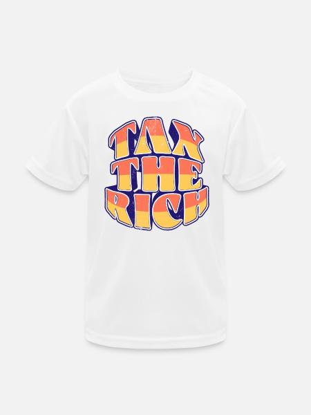 Tax The Rich - Kids Functional T-Shirt - white - Front