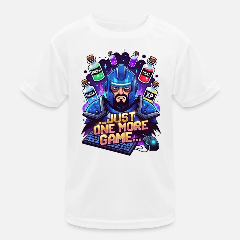 Just one more game Kinder Funktions-T-Shirt