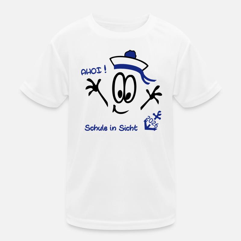 Ahoi Schulstart  Kinder Funktions-T-Shirt