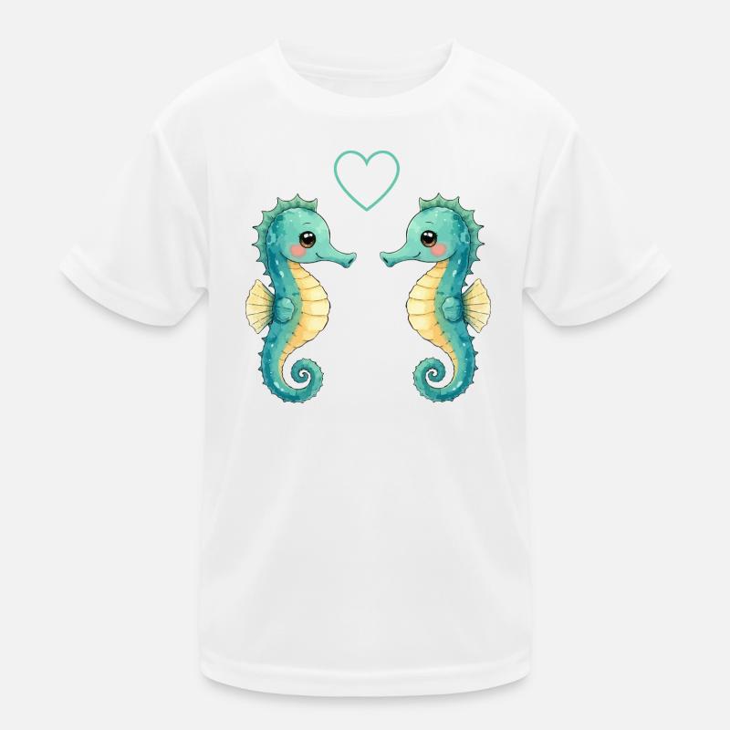 Deux paires d’hippocampes T-shirt sport Enfant