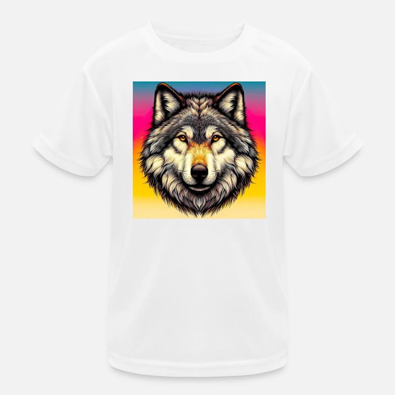 Wolf Kinder Funktions-T-Shirt