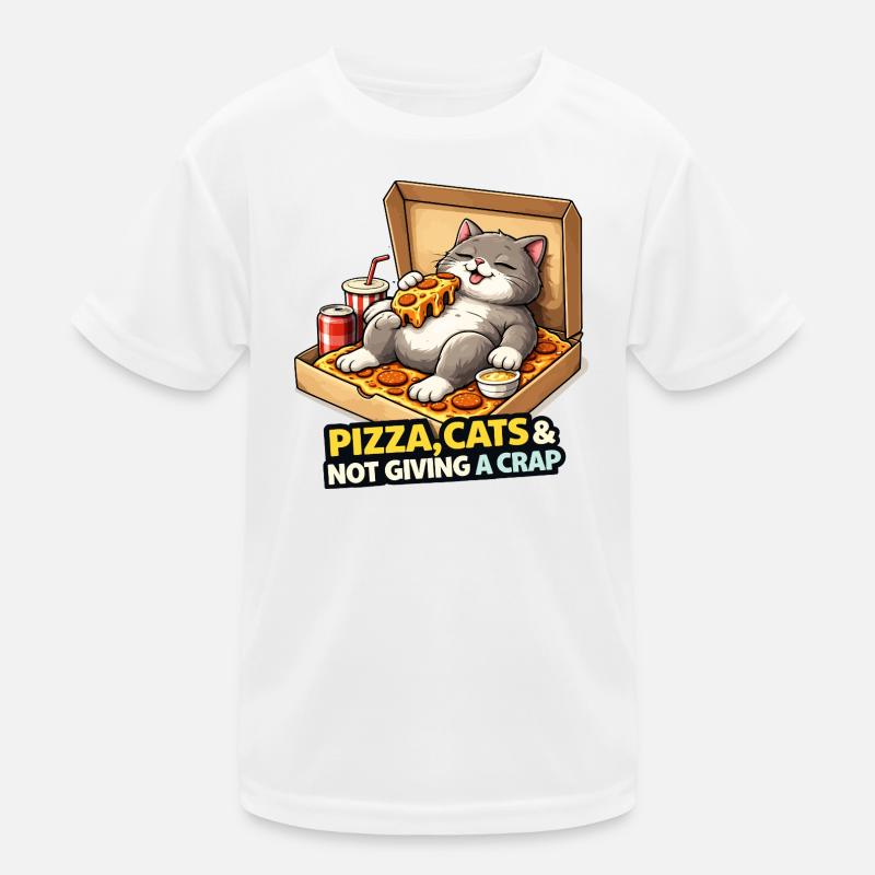 Pizza Cats Attitude Kids Functional T-Shirt