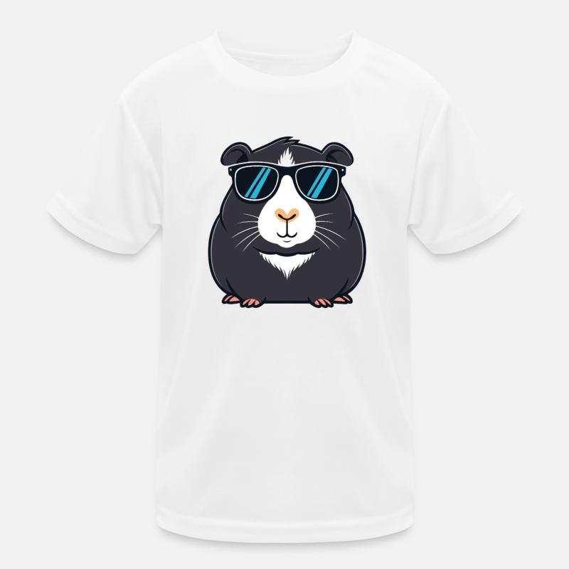 Capybara noir Cool Sunglasses T-shirt sport Enfant