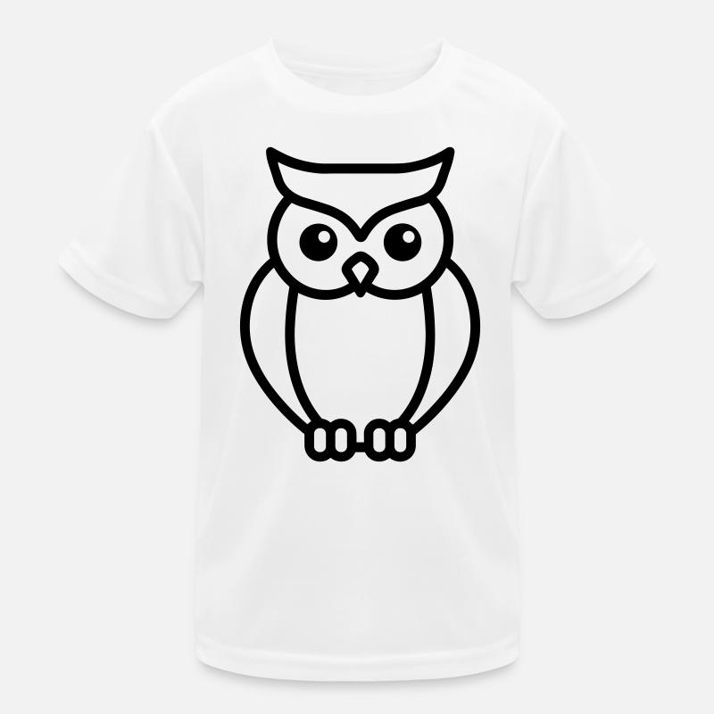 Eule Kinder Funktions-T-Shirt