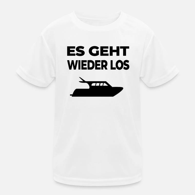 Motorboot Kinder Funktions-T-Shirt