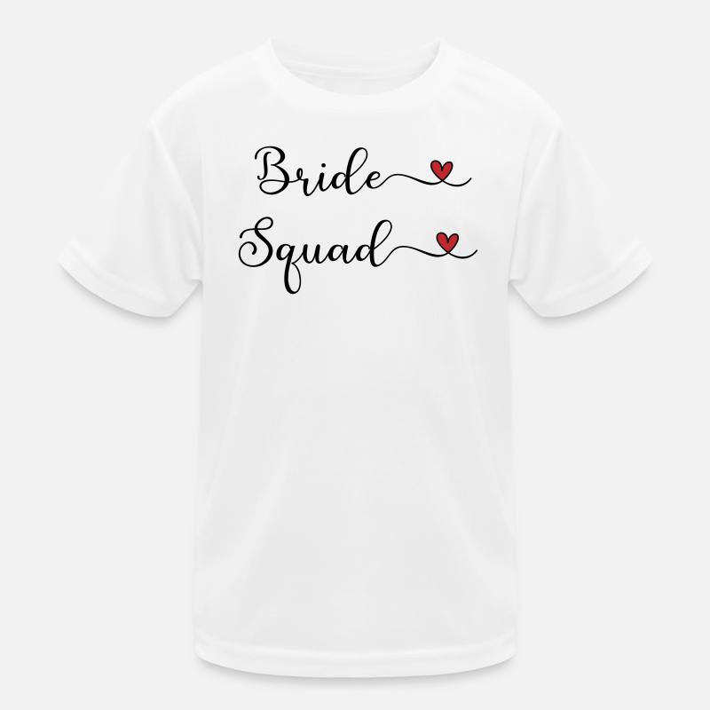 Bride Squad - Team Braut Kinder Funktions-T-Shirt
