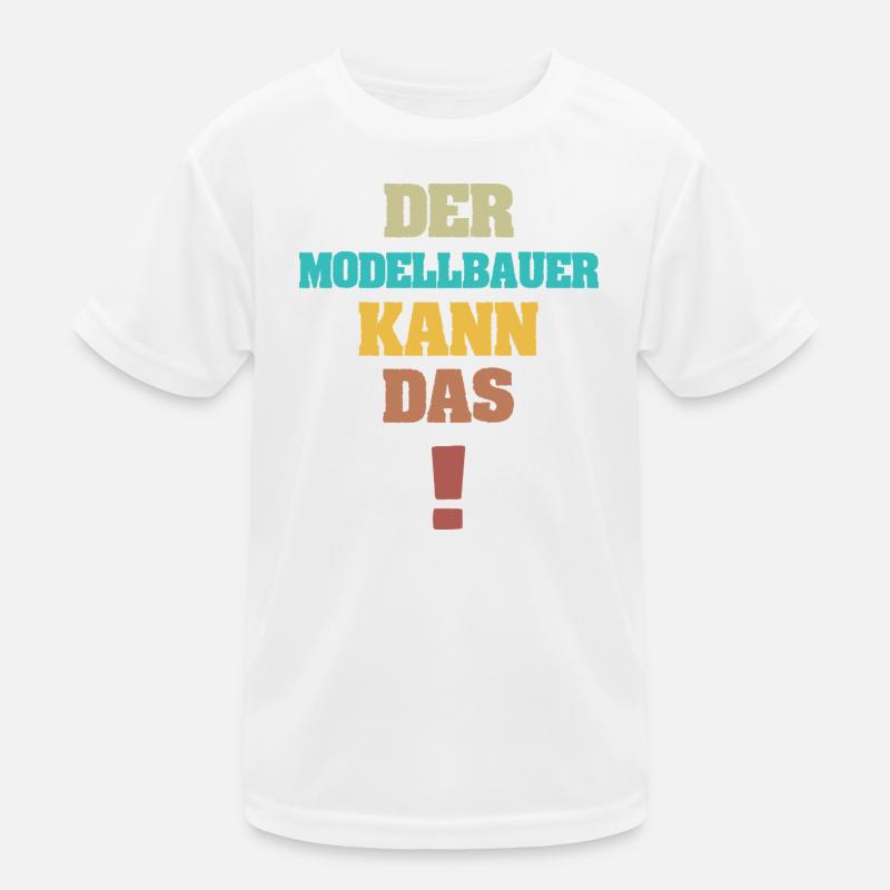 Spruch Modellbauer Kinder Funktions-T-Shirt