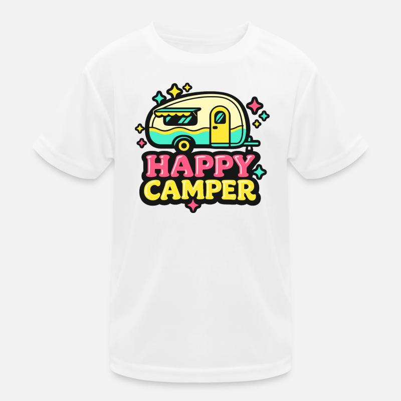Camping-car rétro joyeux T-shirt sport Enfant