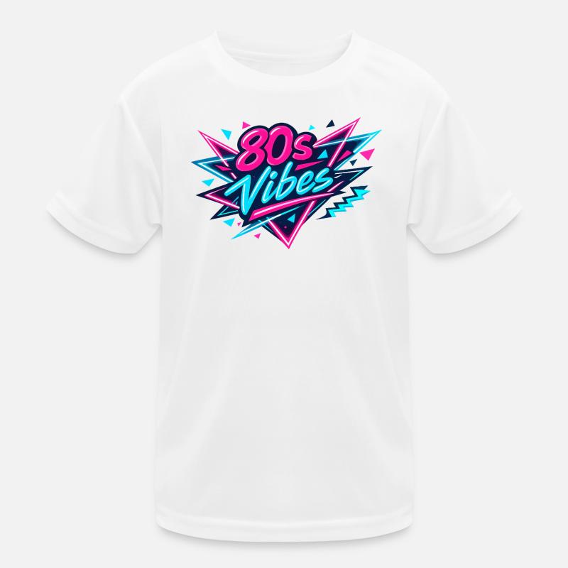 80s Vibes Neon Retro Kinder Funktions-T-Shirt