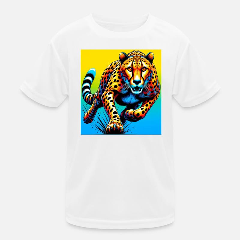 Gepard Kinder Funktions-T-Shirt